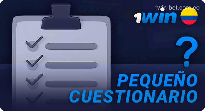 Prueba de adicción al juego de casino en 1Win