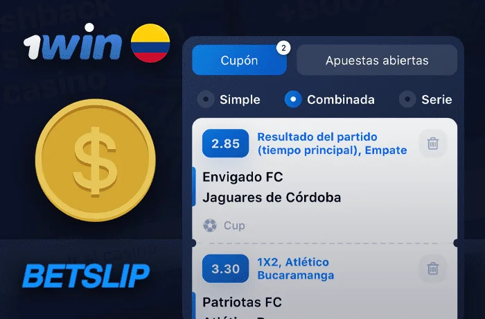 Apuestas BetSlip en 1win: Regular, Express, Series