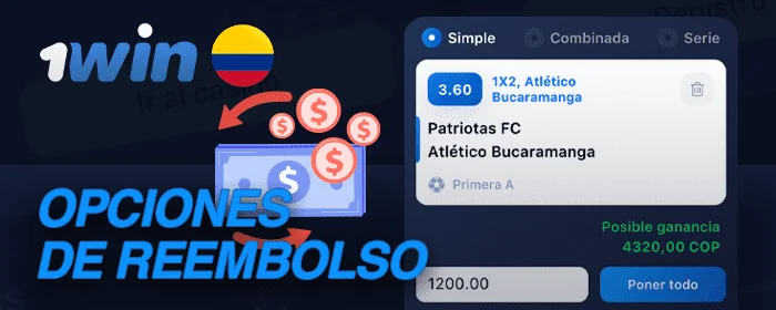 Opciones de canje en 1win para los jugadores colombianos