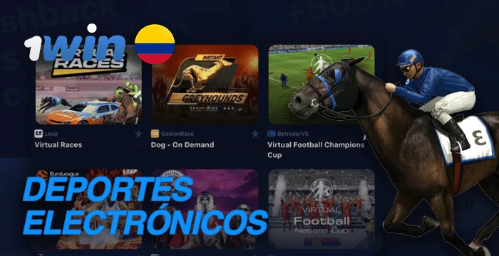 Apostar en deportes virtuales en 1win