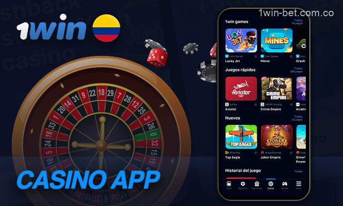 Juegos de casino en la aplicación móvil de 1win